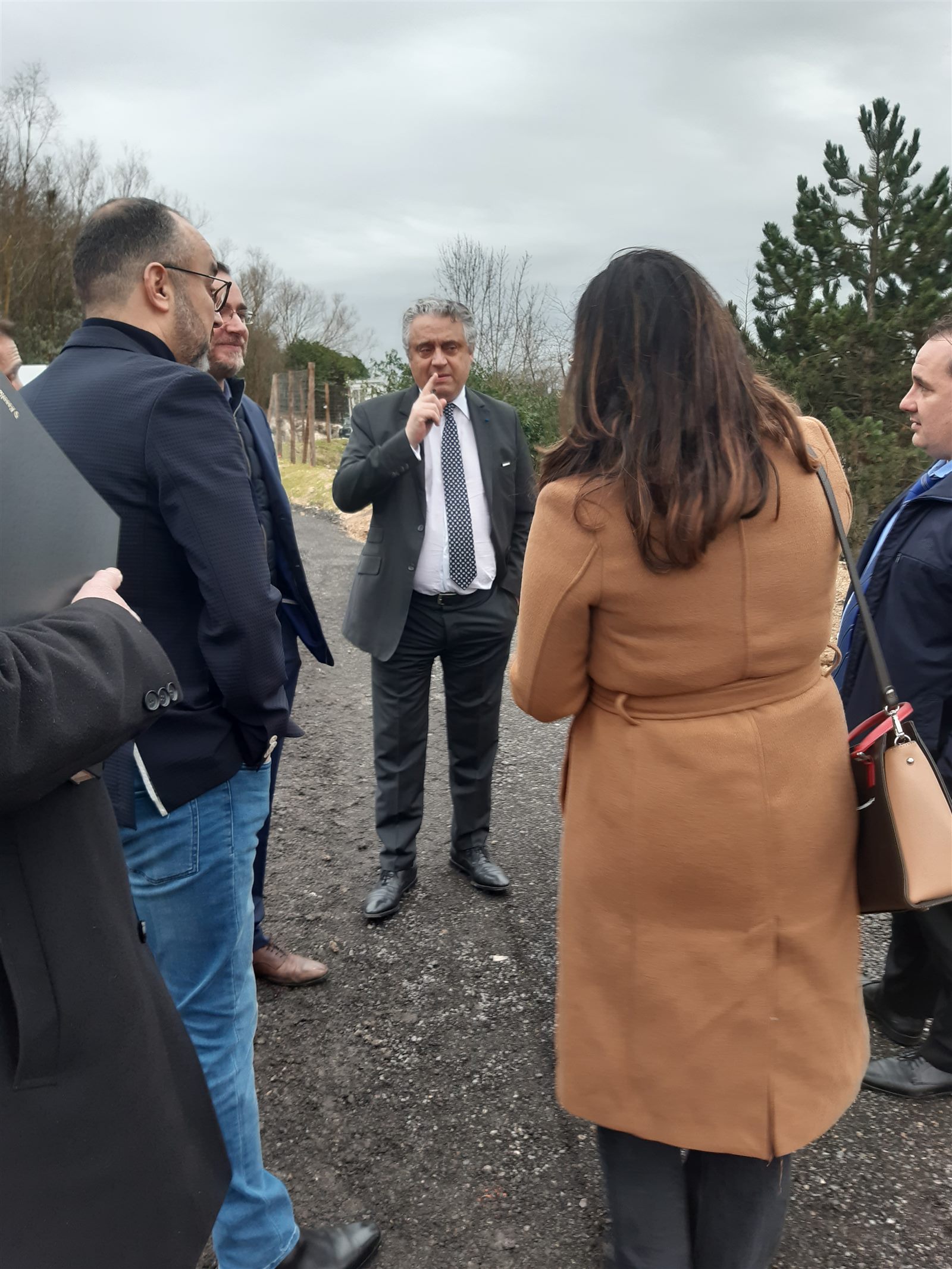 Visite du Sous-Préfet sur le site du Bois du Seigneur, 25 janvier 2024