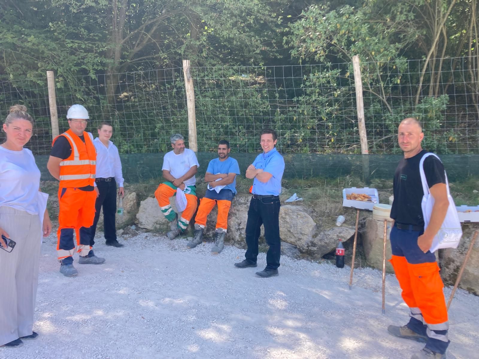 Les équipes du chantier du Bois du Seigneur, juin 2026